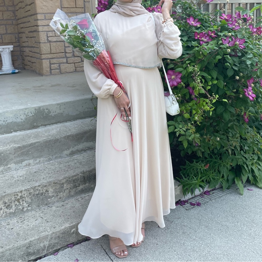 Cream formal gown